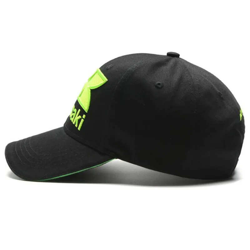 2021 NEW fashion Kawasaki Printed Caps Unisex Kawasaki Racing Moto Caps Summer Baseball Cap Adjustable Hat Hip-hop Caps 3