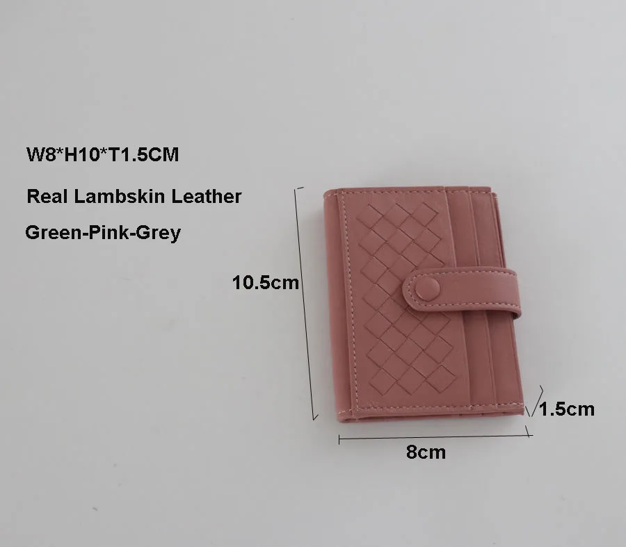 100% гарантированный кошелек из овечьей кожи держатель для карт ручная работа