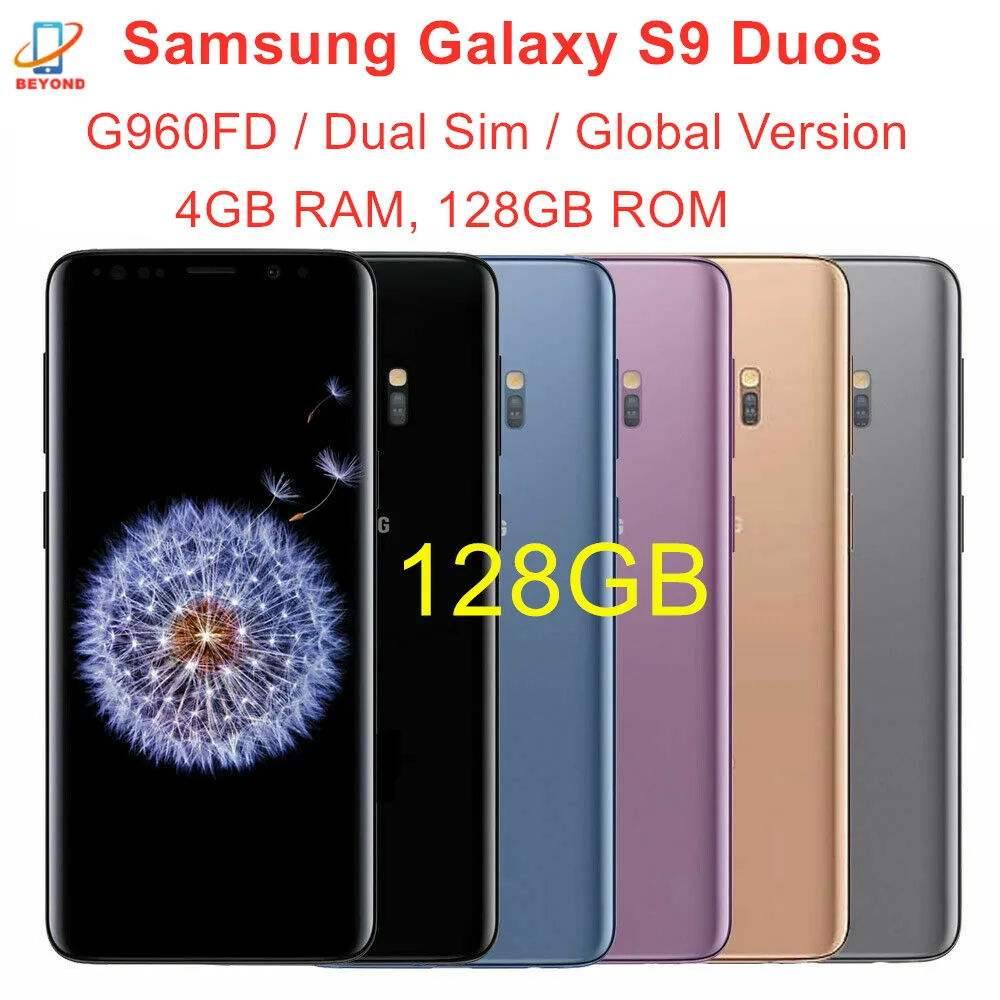 Samsung Galaxy S9 Duos G960FD Dual Sim 128GB ROM 4 Гб RAM глобальная версия Octa Core 5 8 &quot12MP Exynos NFC