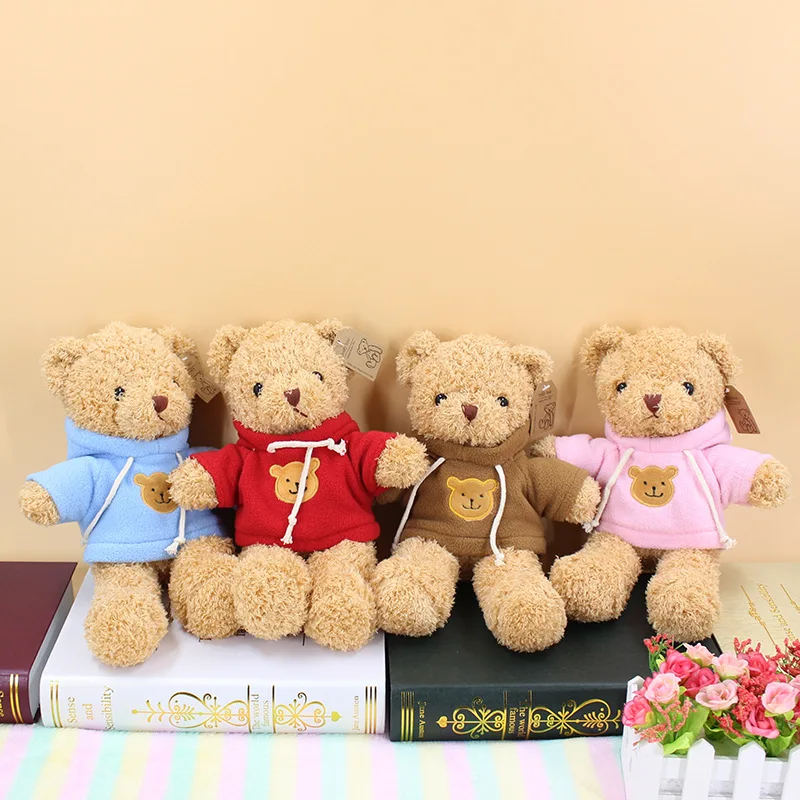

Children Kawaii 30cm Teddy Bear Plush Toy Stuffed Toy Playmate Doll Kids Accompany Toy for Birthday Gifts PP Cotton