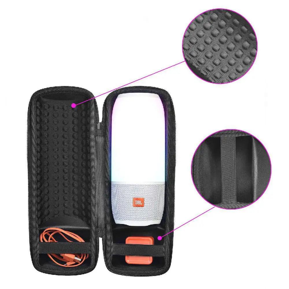 Портативный жесткий чехол для динамиков JBL Pulse 3 из искусственной кожи Жесткий