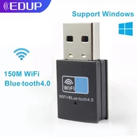 edup 150mbps usb wifi adapter blue tooth 4 0 802 11n wireless usb dongle network card receiver for desktop laptop windows linux