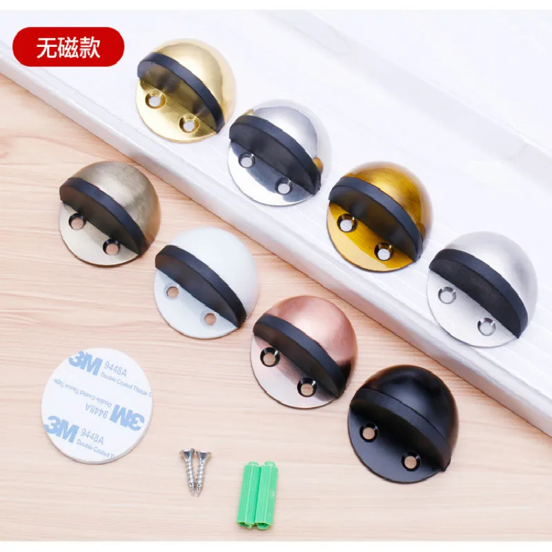 Резиновые дверные ограничители из нержавеющей стали наклейка без перфорации