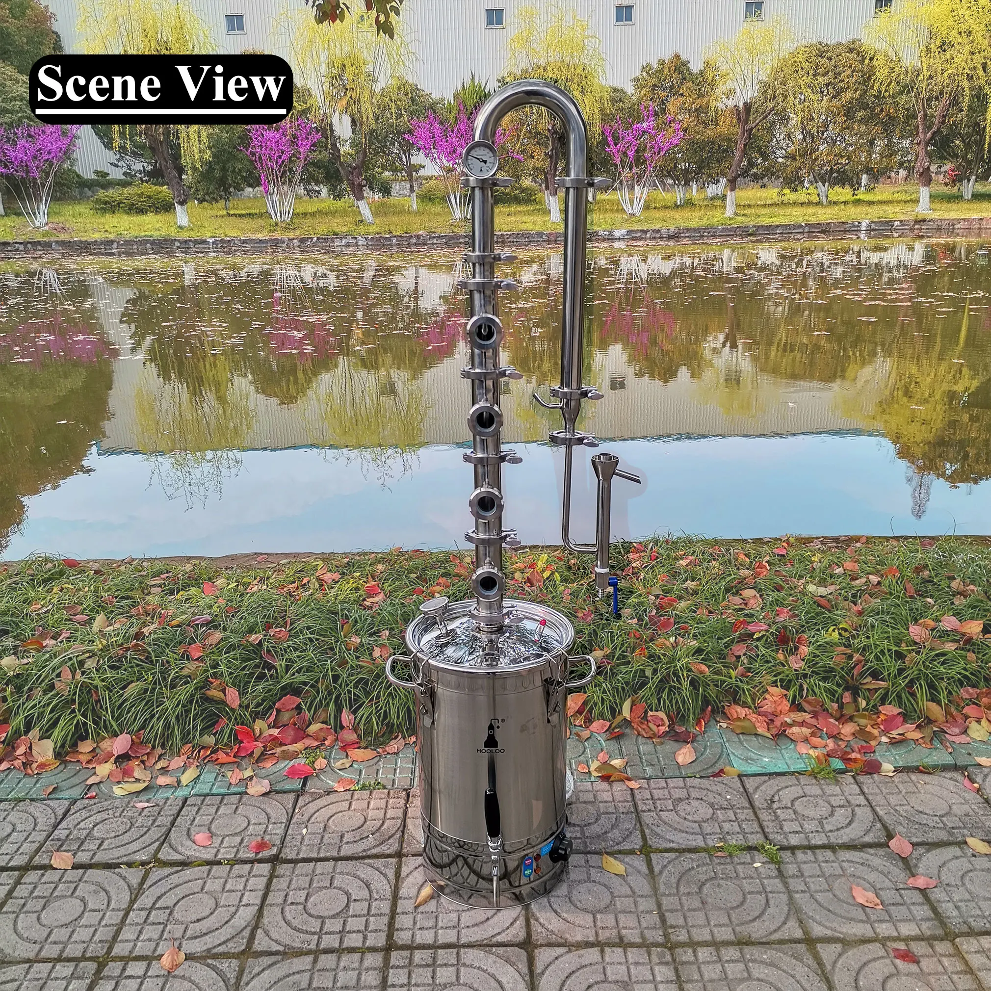 Дистиллятор для водки HOOLOO 22 л из нержавеющей стали | Дом и сад