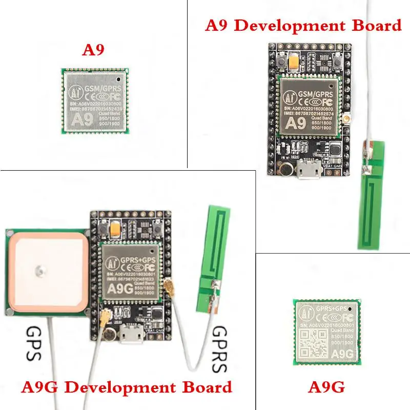 Модуль A9 A9G GPRS GPS макетная плата беспроводная передача данных положение IOT с