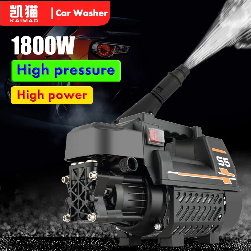 1800W Автомойка высокого Давление водяной насос Портативный стиральная