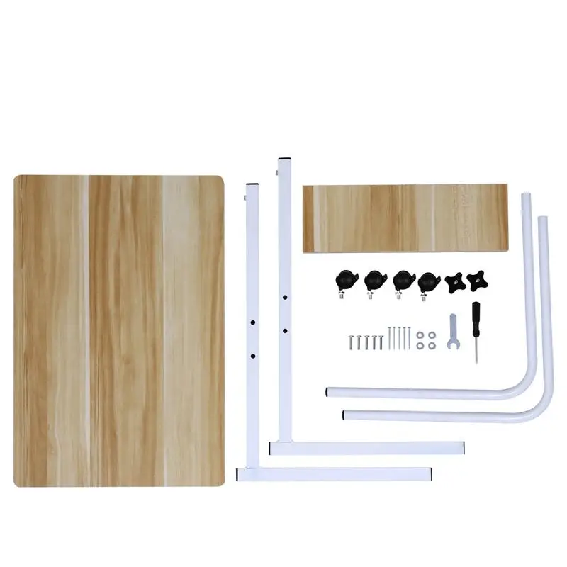 

Bedside Computer Desk Height Adjustable Laptop Stand Wooden Computer Desk