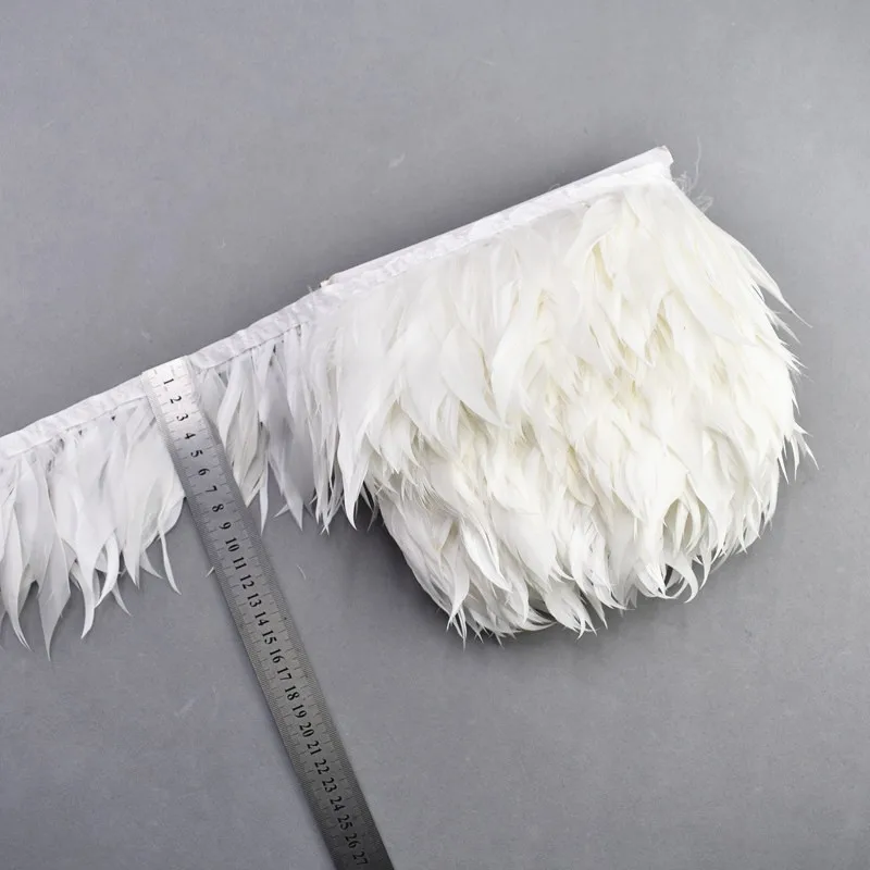1 метр белые перья фазана утка индюк страусиные бахрома планки гусиные для