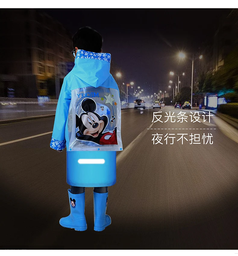 Disney плащ пончо для детей с персонажами из мультфильмов «Человек-паук», с изображением Эльзы из мультфильма «Холодное сердце» для маленькой девочки непромокаемые пончо для мальчиков, плащи для маленьких непромокаемый подарки