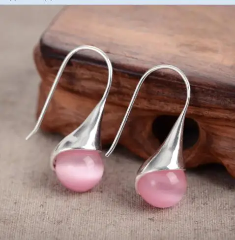 

Top Quality Natural Amazon Labradorite Tiger jade Earring Lead Gems 925 Silver natural gem/jade/coral/opal Marcasite Earrings