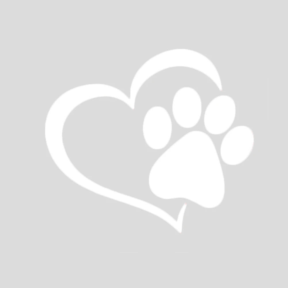 Светоотражающая наклейка на машину новинка собачья лапа персик сердце милые