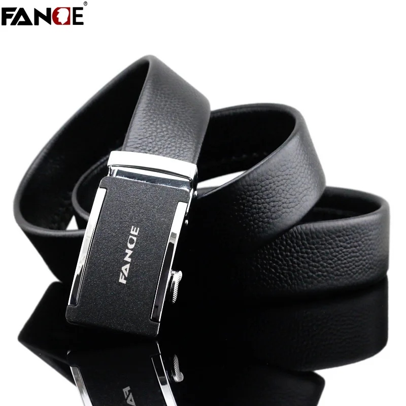 

FANGE mens belt automatic buckle men belts leather for jeans male slide ratcher fashion casual work luxury high quality FG2523A
