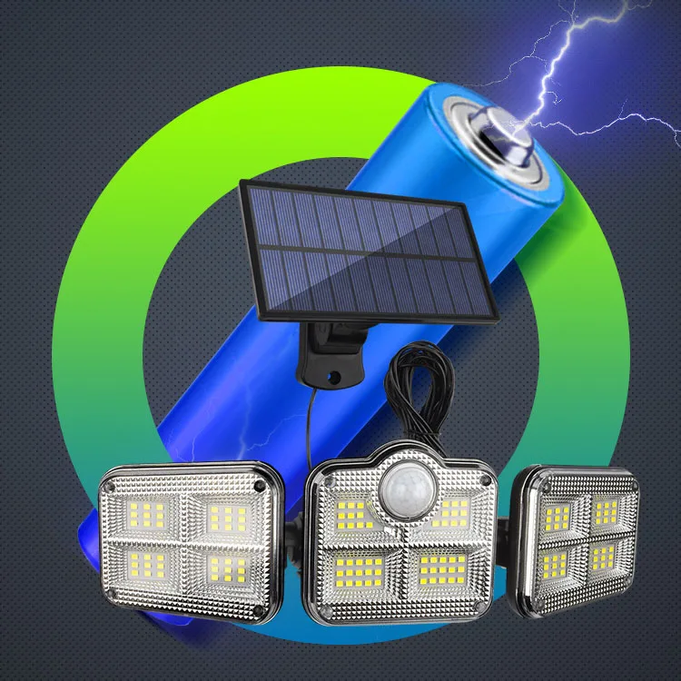 

Super Bright Solar Lights 120led IP65 Waterproof Christmas Outdoor Indoor Solar Lamp with Adjustable Head Wide Lighting Angle