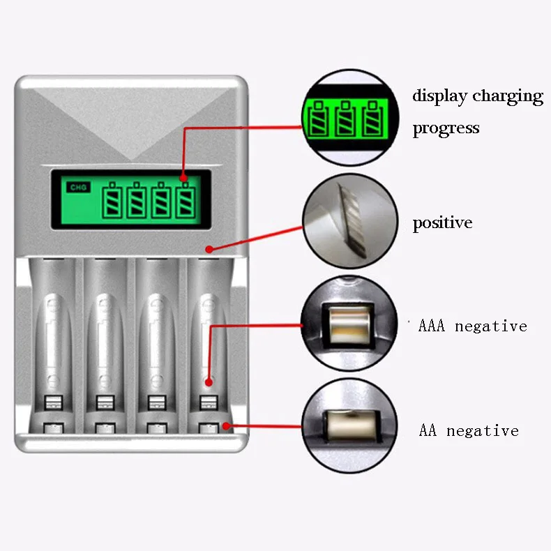 ЖК-дисплей Универсальное зарядное устройство для 1 2 v никель-металл-гидридных и