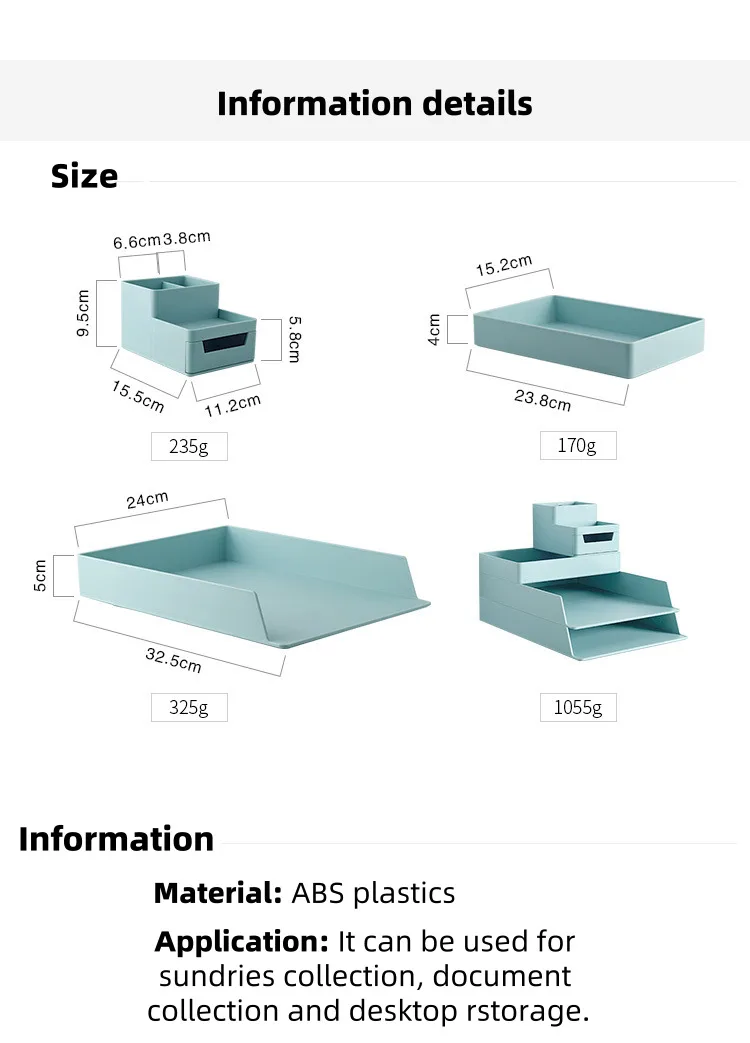 Multilayer Desk File Organizer Multi-function Office Article Storage Can Be Placed In Clip Pen Flash Disk Books Documents