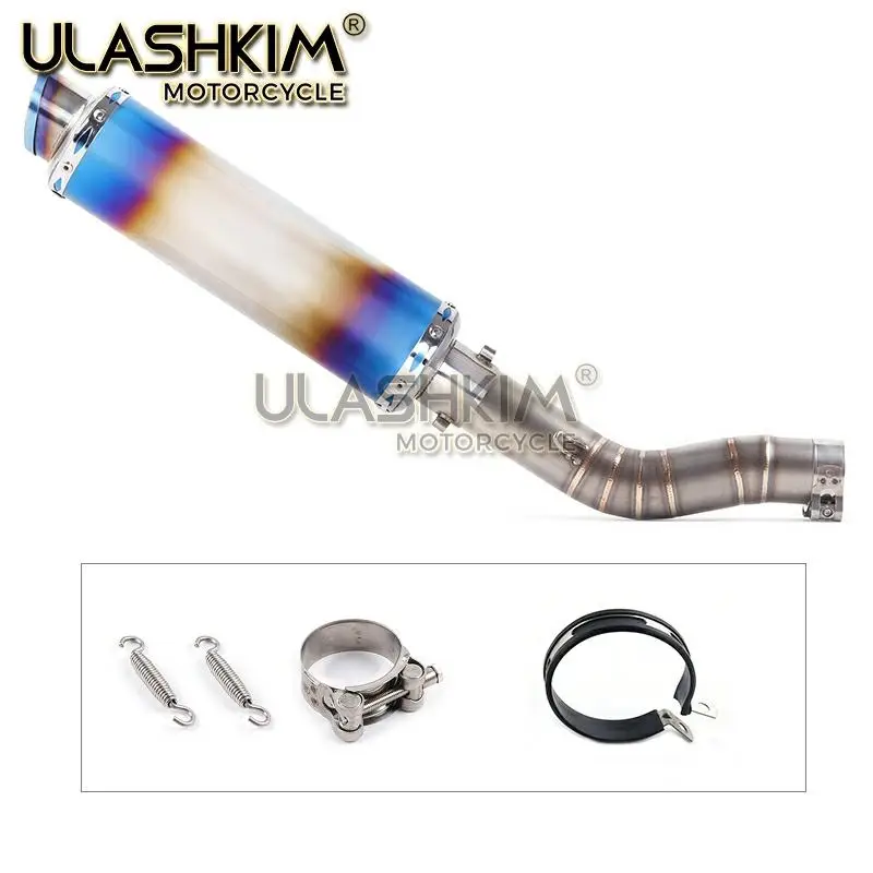 Мотоцикл Полная система глушитель выхлопной трубы среднего звена скольжения для