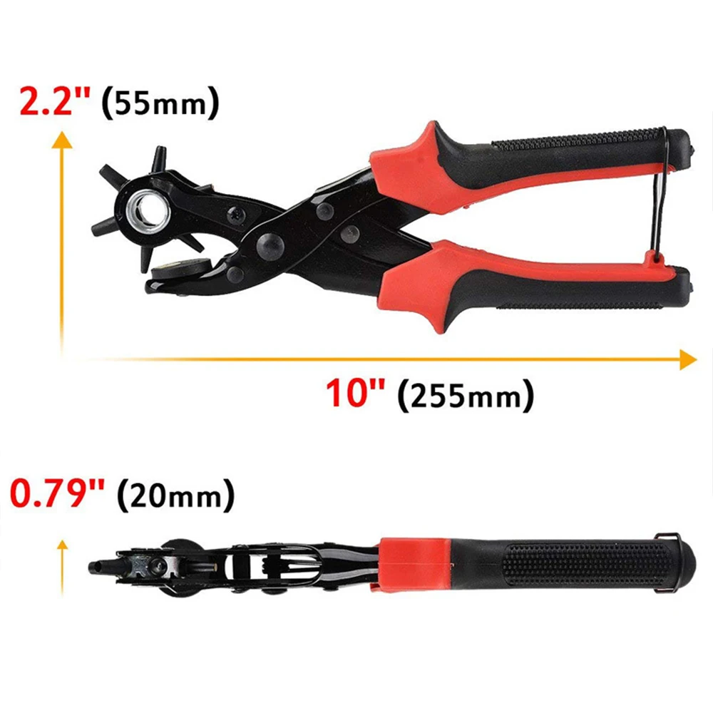 

Leather Hole Punch Tool Set Punch Plier Kit For Belts Watch Bands Straps Leather Goods Change DIY Home Or Craft Projects