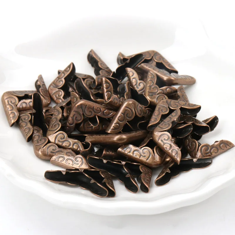 Бронзовый металлический уголок для книг трехсторонние альбомные меню папки с