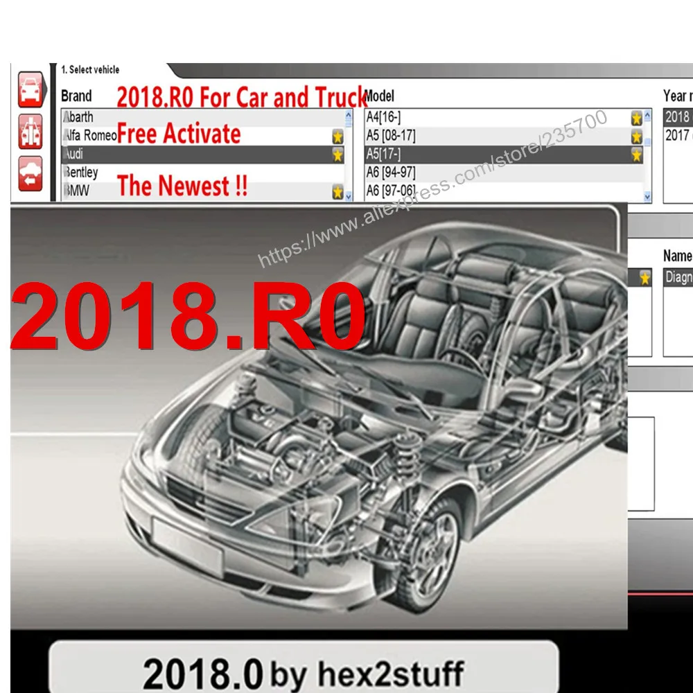 2018 R0 2017 R3 программное обеспечение для delphis VD DS150E CDP PRO Bluetooth OBD2 автомобилей и