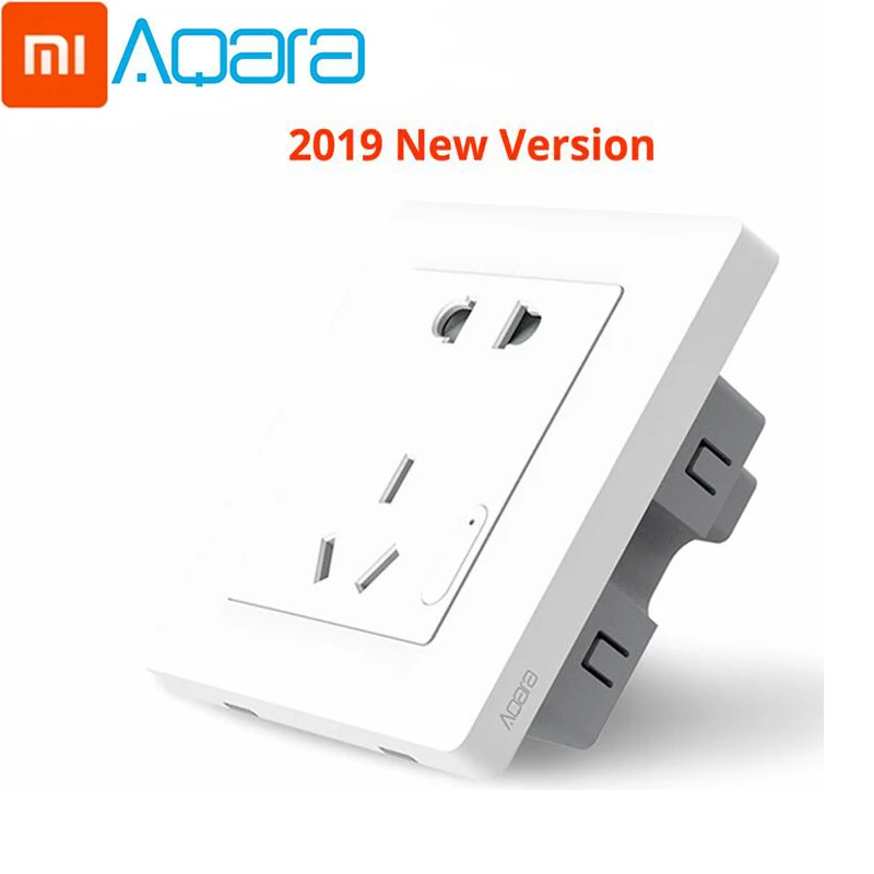 xiaomi Aqara умная розетка Zigbee wifi дистанционное управление беспроводной переключатель работает для xiaomi умный дом комплекты приложение