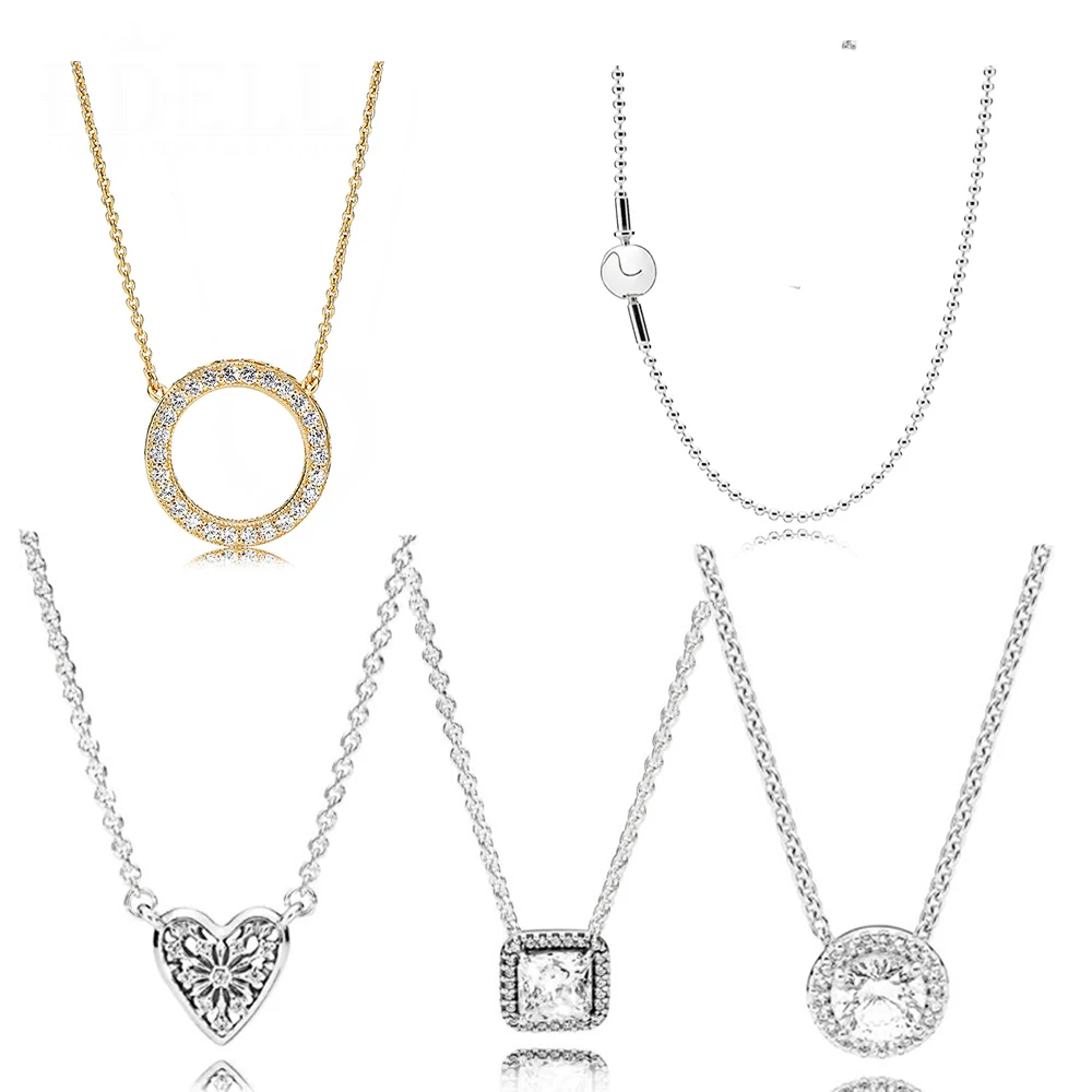 

Колье из серебра 100% пробы, с бусинами