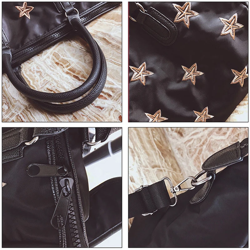 Star Pattern Oxford Sport Bag Women Light Gym Bags For Fitness Yoga Training Stylish Girl Travel Shoulder Handbag Sac | Спорт и