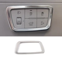 for hyundai tucson nx4 2021 2022 stainless steel car headlamps adjustment switch cover sticker trim interior accessories