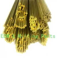 100pc50pc40pc edm drilling machine brass electrode tube multi channel 1 0mm 2 3mm 400mm for cnc machine service