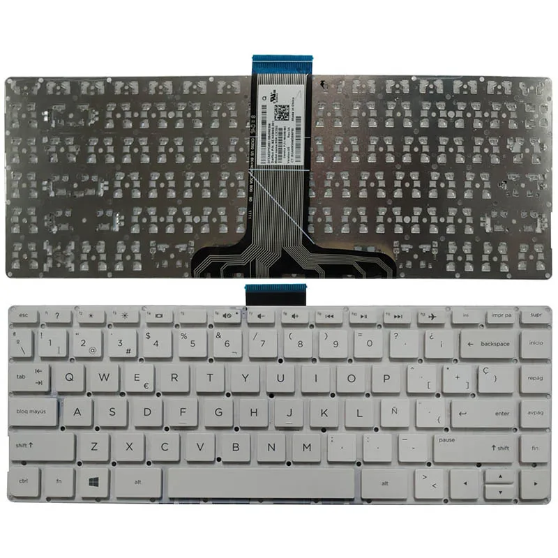 Испанская белая клавиатура для ноутбука HP Pavilion 13 s100nf s101nf s102nf s103nf s020nr s067nr s099nr без