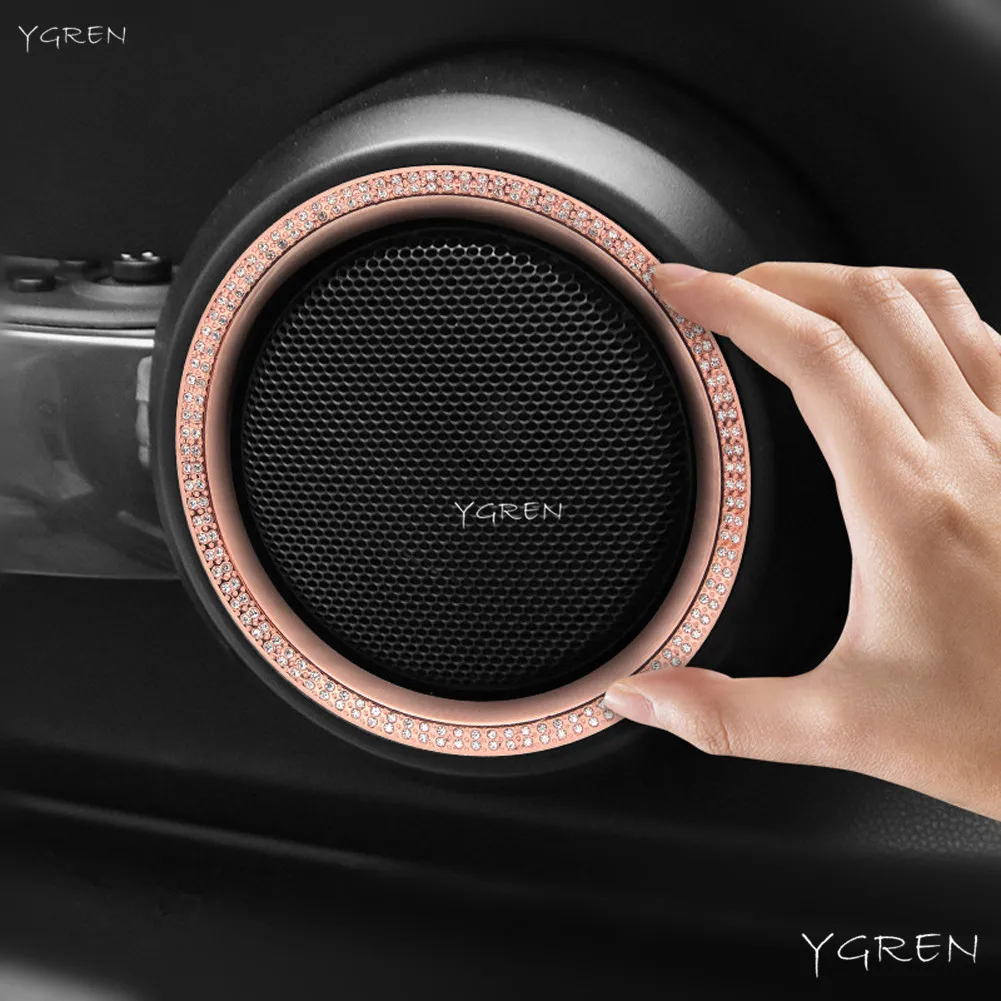 Автомобильная дверца салон динамик кольцо Крышка Украшение Наклейка для