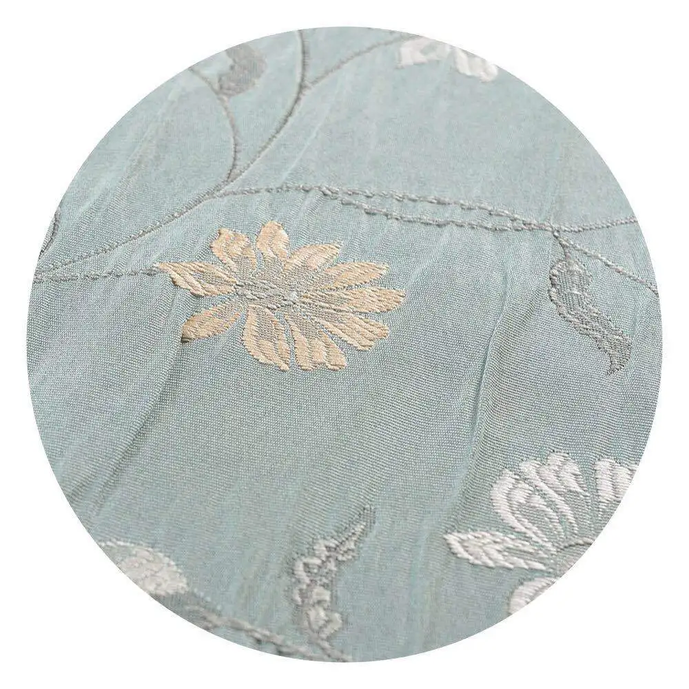 

Double Jacquard Cloth Curtains Bedroom Living Room Curtains Fashion Simple Daisy Embroidered Curtains