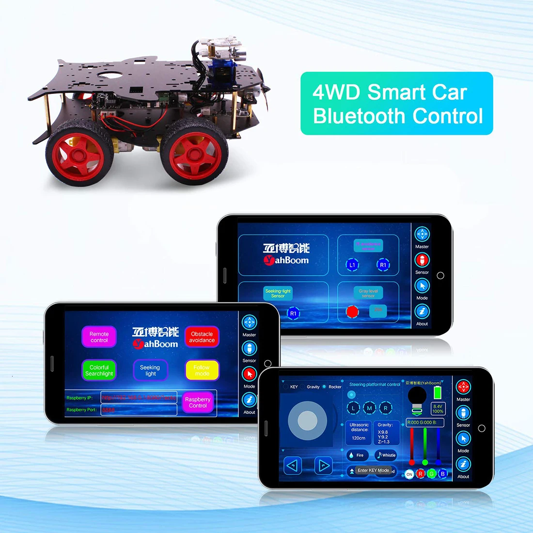 Rowsfire робот автомобиль 4wd Программирование стволовых образование внедорожный светильник отслеживания Робот Игрушки с учебником для Arduino Лидер продаж