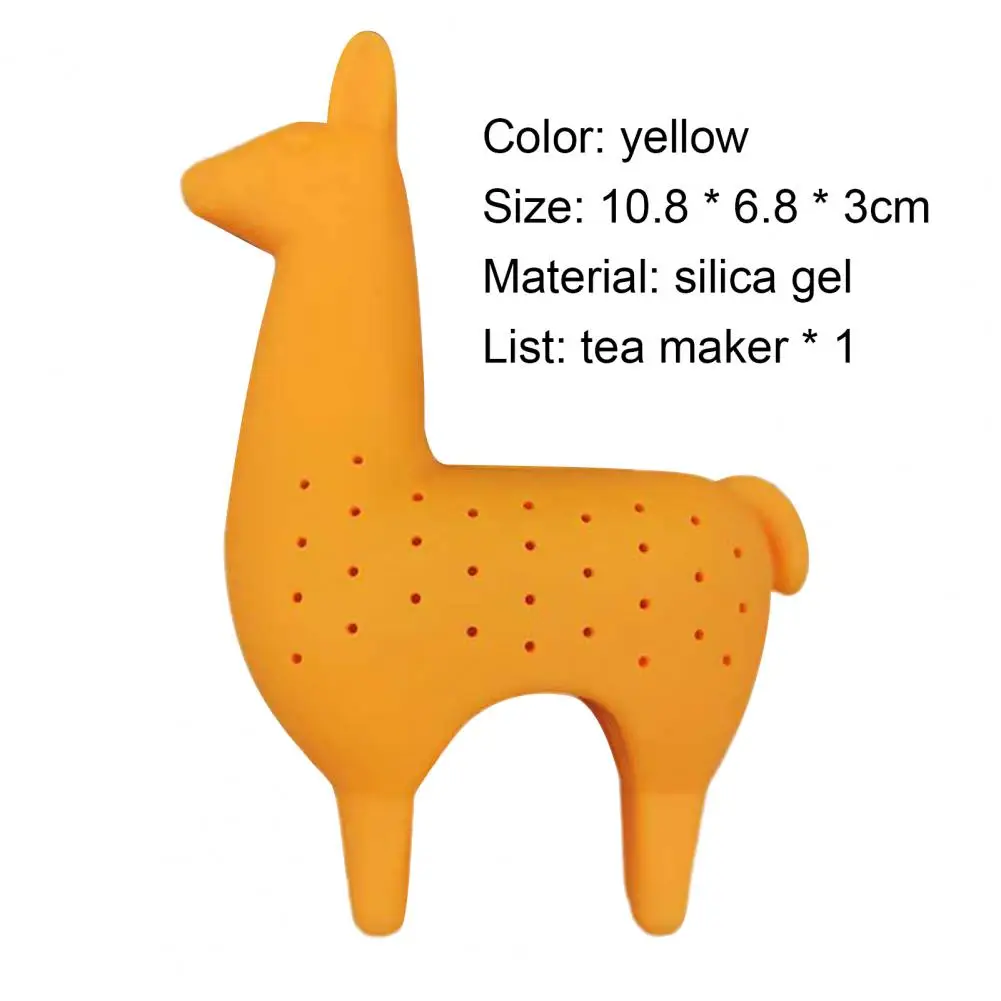 

Hot Sales Tea Infuser Reusable Food Grade Silicone Special Yellow Animal Tea Leaf Filter for Kitchen