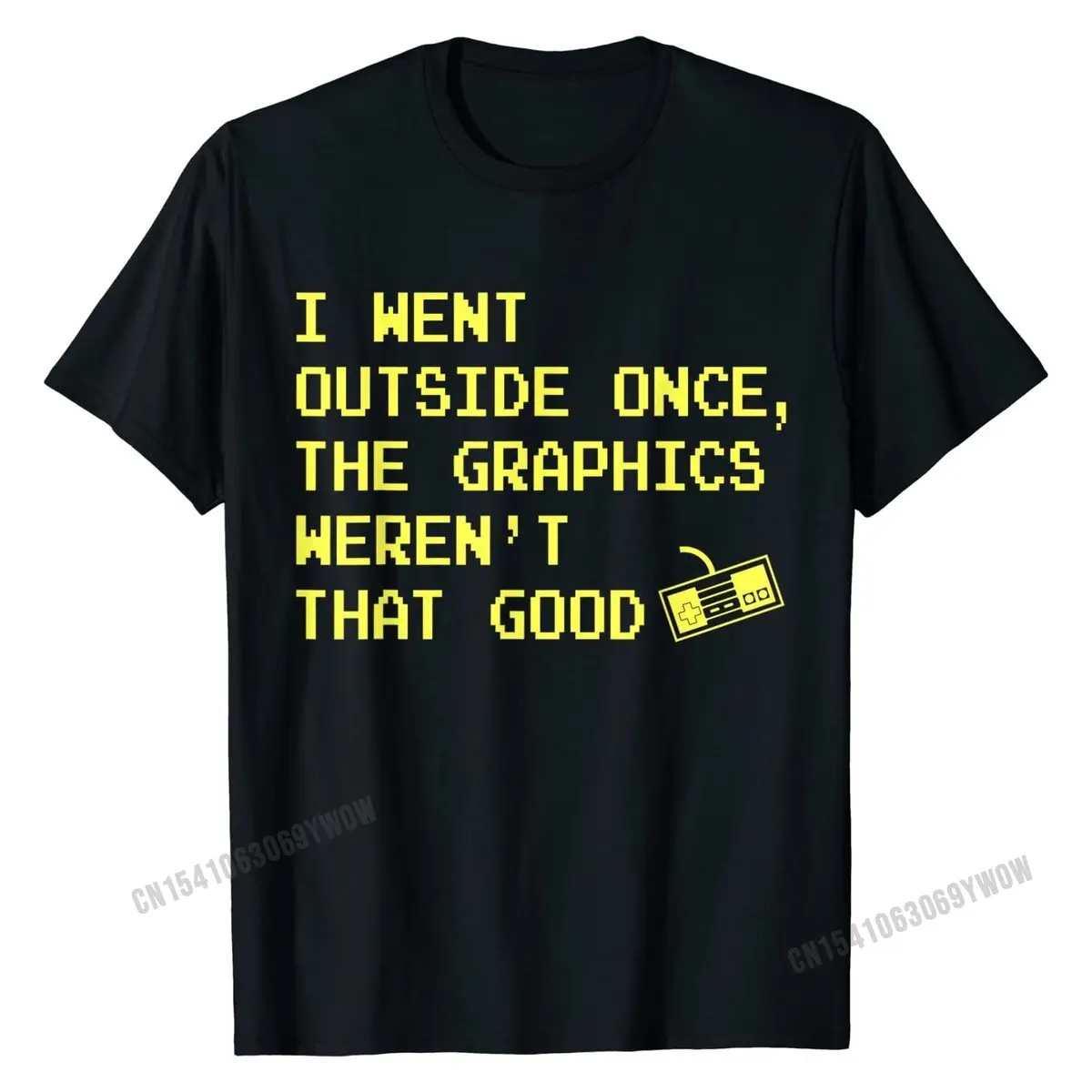 

Gamer Gifts for Teen Boys I Went Outside Once Video Games T-Shirt Graphic Men Tshirts Cotton T Shirt Funny