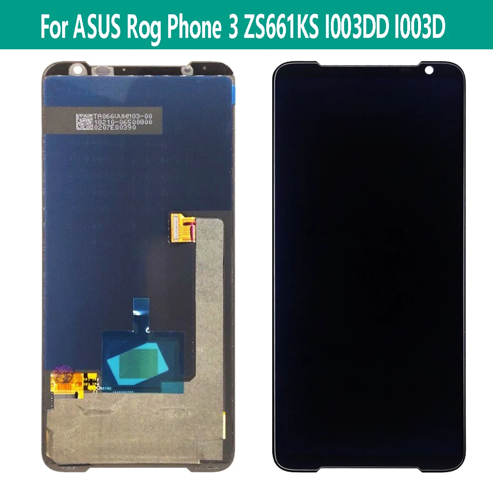Pantalla LCD Amoled de 6,59 pulgadas para tel&eacute;fono Asus, digitalizador de Panel t&aacute;ctil para m&oacute;vil 3 Strix ASUS_I003DD, ZS661KS-0
