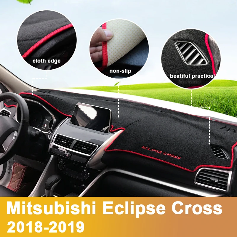 For Mitsubishi Eclipse Cross 2018 2019 LHD Car Dashboard Cover Dash Mat Non-slip Sun Shade Pad Carpets Trim Interior Accessories |