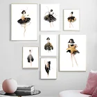 Настенная Картина на холсте красивая балерина картина маслом в скандинавском стиле плакаты и принты настенные картины для гостиной салонный Декор