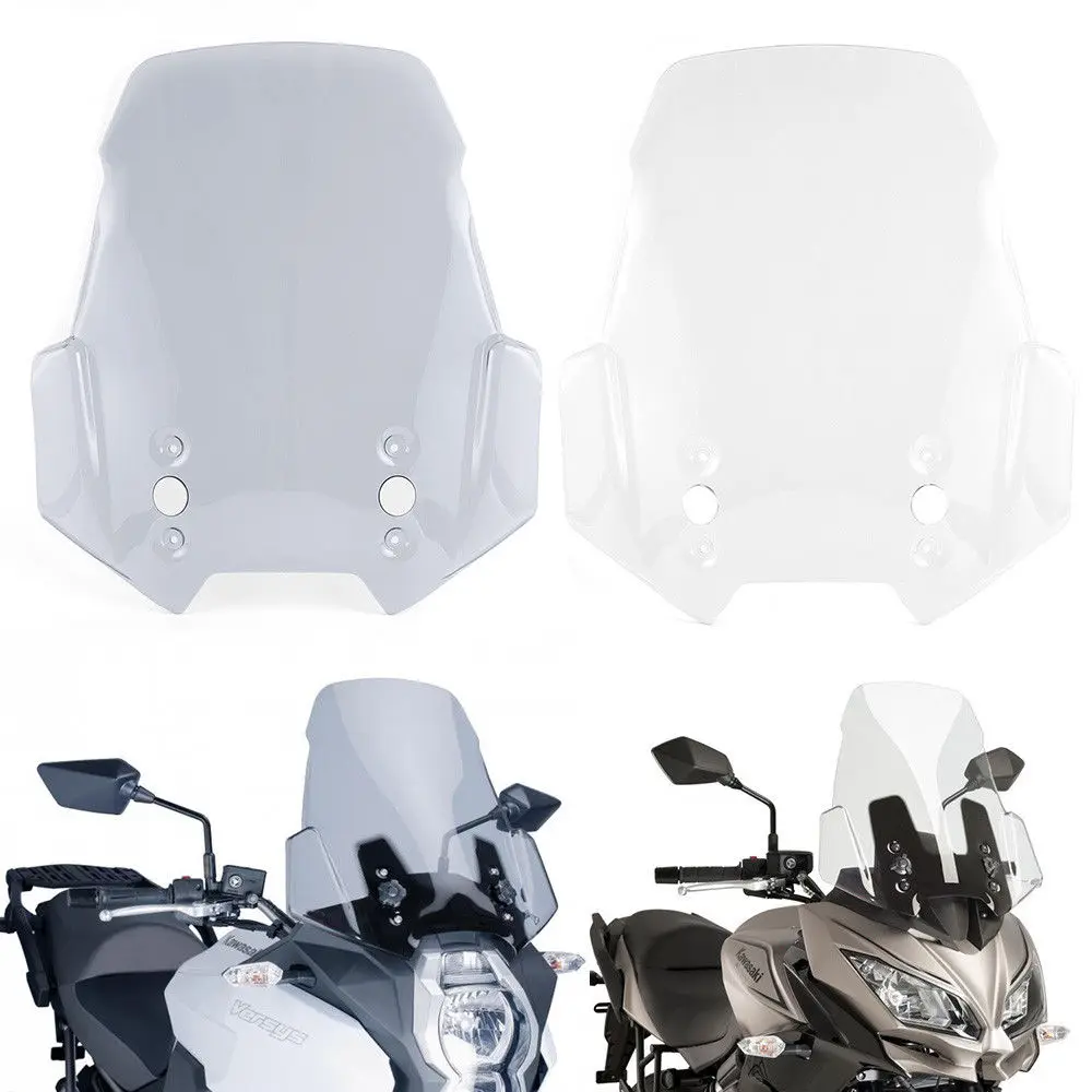 Motorcycle Windscreen Windshield Wind Screen Protector for Kawasaki Versys 650 1000 2015-2019 Versys 1000 2012-2014 KLE650 2018