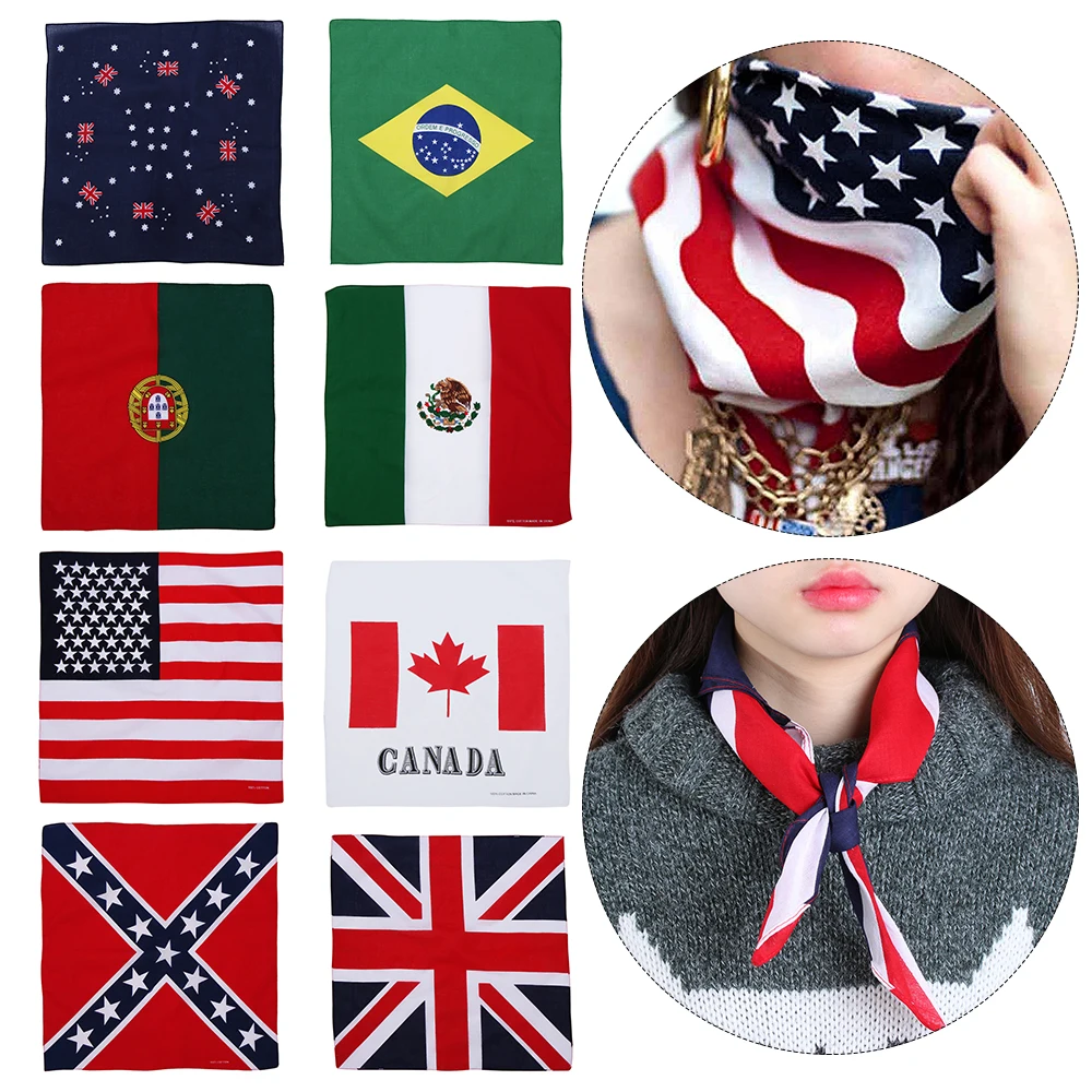 Флаг банданы с узором &quotогурцы&quot маска для лица принтом квадратные шарфы