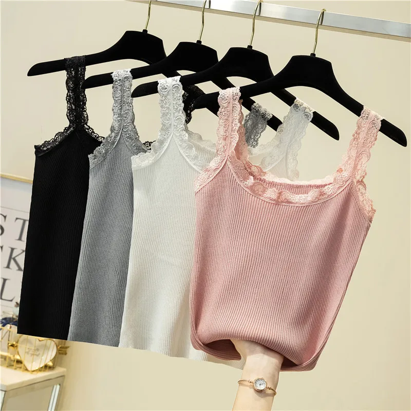 Новинка вязаный женский топ роскошный кружевной однотонный летний сексуальный