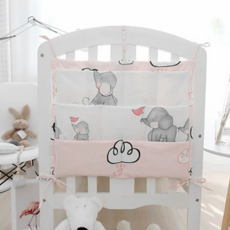 bed bag Детский комплект постельного белья бамперы хлопок мультфильм одеяло в кроватку Чехол наволочка кровать плоский лист кроватка висячая сумка младенческие постельные принадлежности комплект детской кровати - Цвет: bed bag