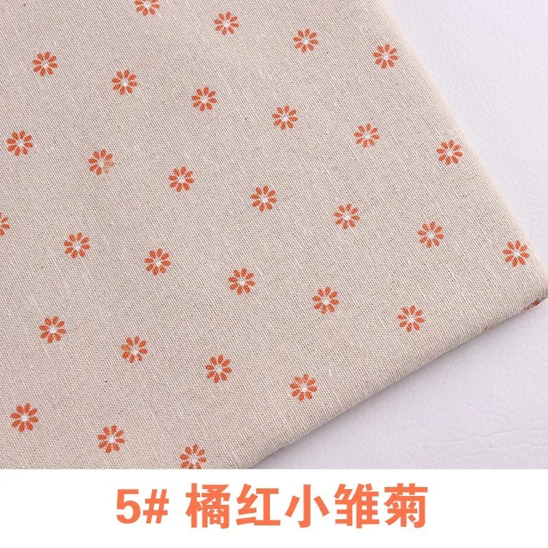 

1 Meter Printed Cotton and Linen Fabric DIY Printed Linen Household Products DIY Home Accessories Party Decoration Flowers.9z