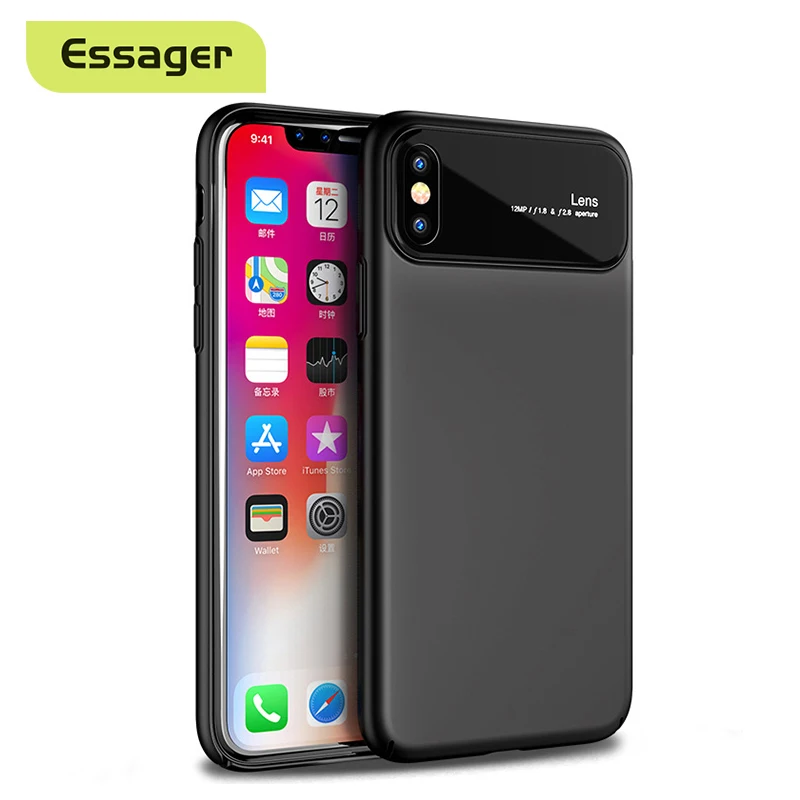 Чехол для телефона Essager iPhone X 10 8 7 Plus закаленное стекло + Жесткая защитная задняя