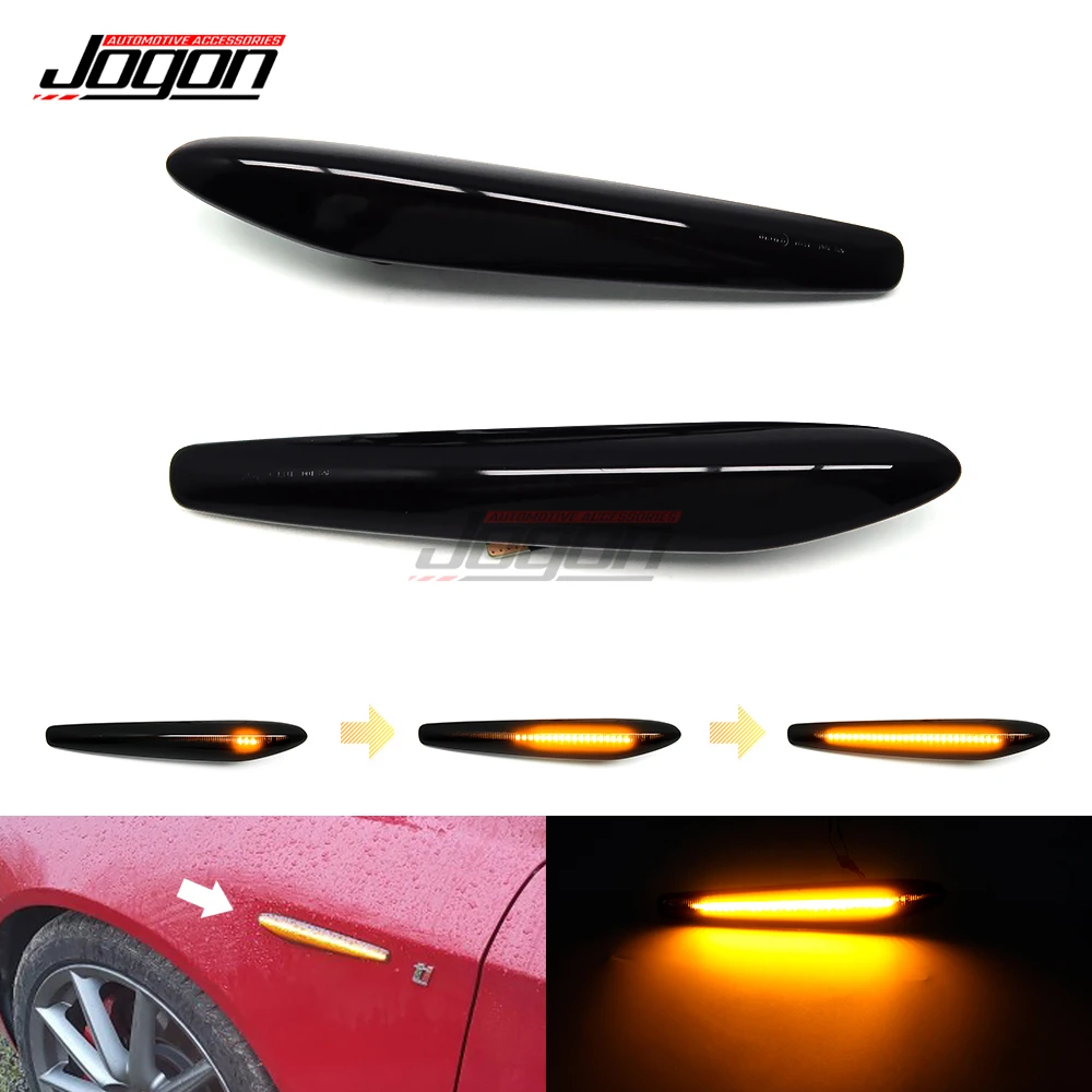 

2Pcs LED Dynamic Side Marker Lights Car Turn Signal Blinker Lamps For Alfa Romeo 159 / 159 Sportwagon / Boera / Spider typ 939