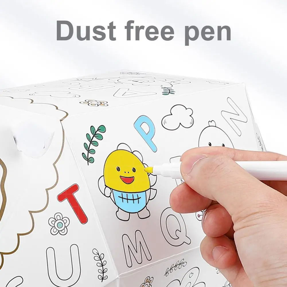 

Cardboard Interactive Educational Toy DIY Hand-Painted Cardboard Assembly Toy For Children Coloring Education Drawing Toys