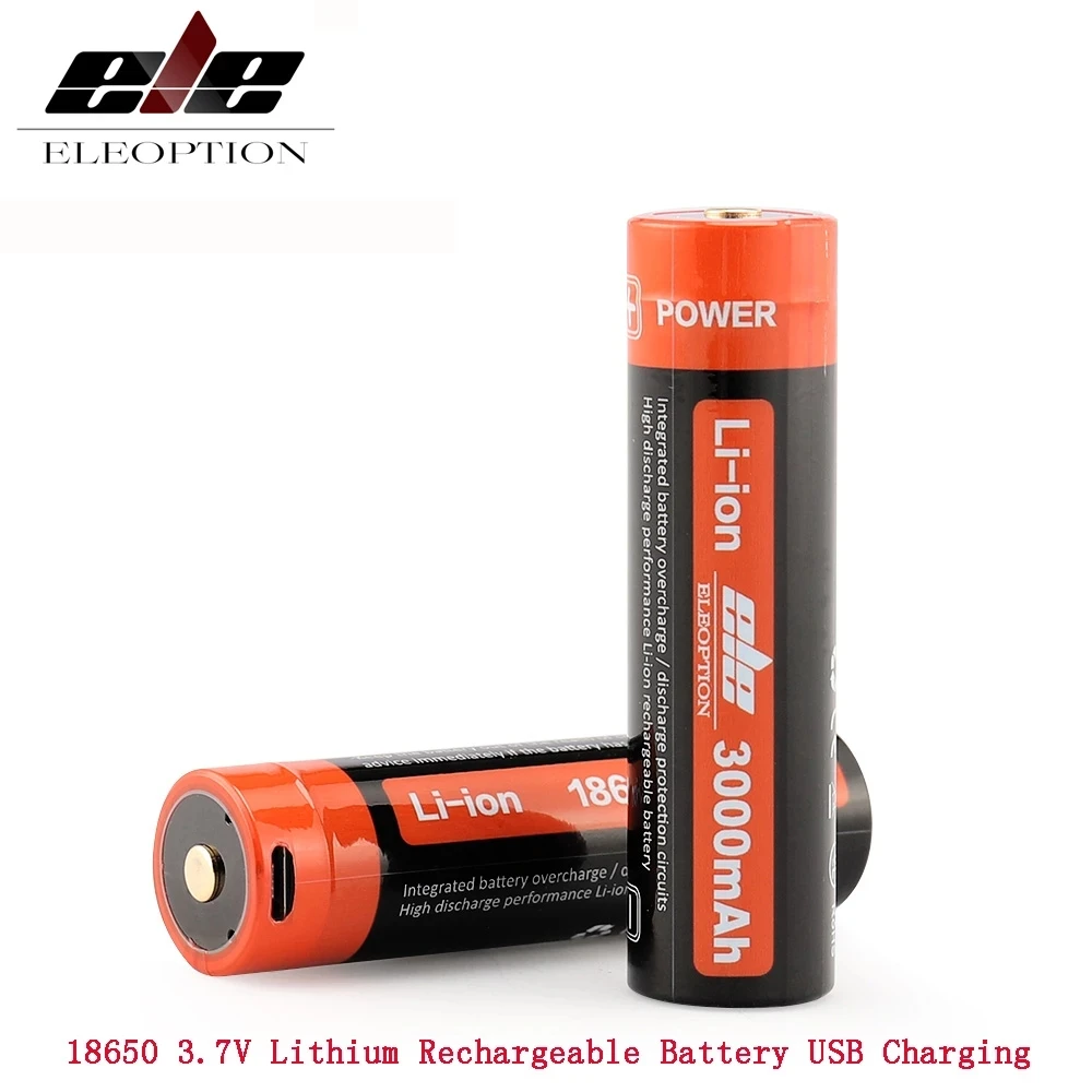 Аккумуляторная батарея для фонарика 2 шт. литиевая 18650 3 7 в 3000 мАч | Электроника