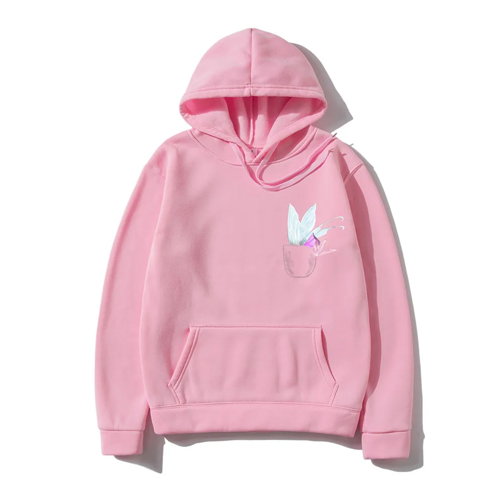 Women Graphic hoodie Plus size hoodie Women Sweetshirts Tops Black Camisetas Mujer Print fairy Casual Femme hoodie