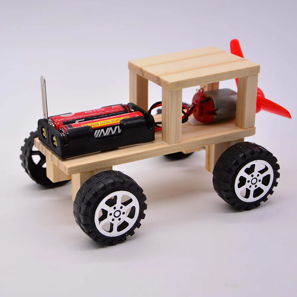 Автомобиль с ветровой мощностью DIY сборный набор физический эксперимент учебная