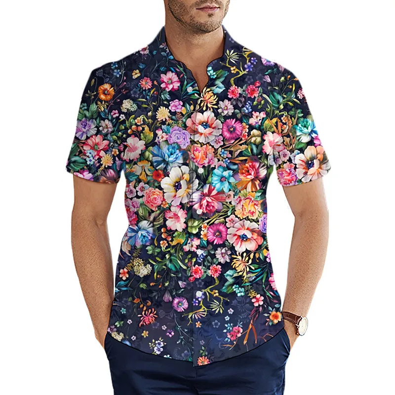 

The coolest short sleeve shirt style retro pattern 3D Hawaiian Shirt full print casual shirt