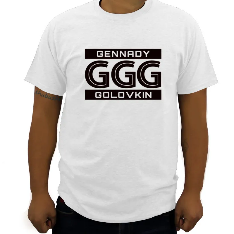 Летняя Модная брендовая мужская футболка Gennady Golovkin Ggg боксеры Мужская хлопковая